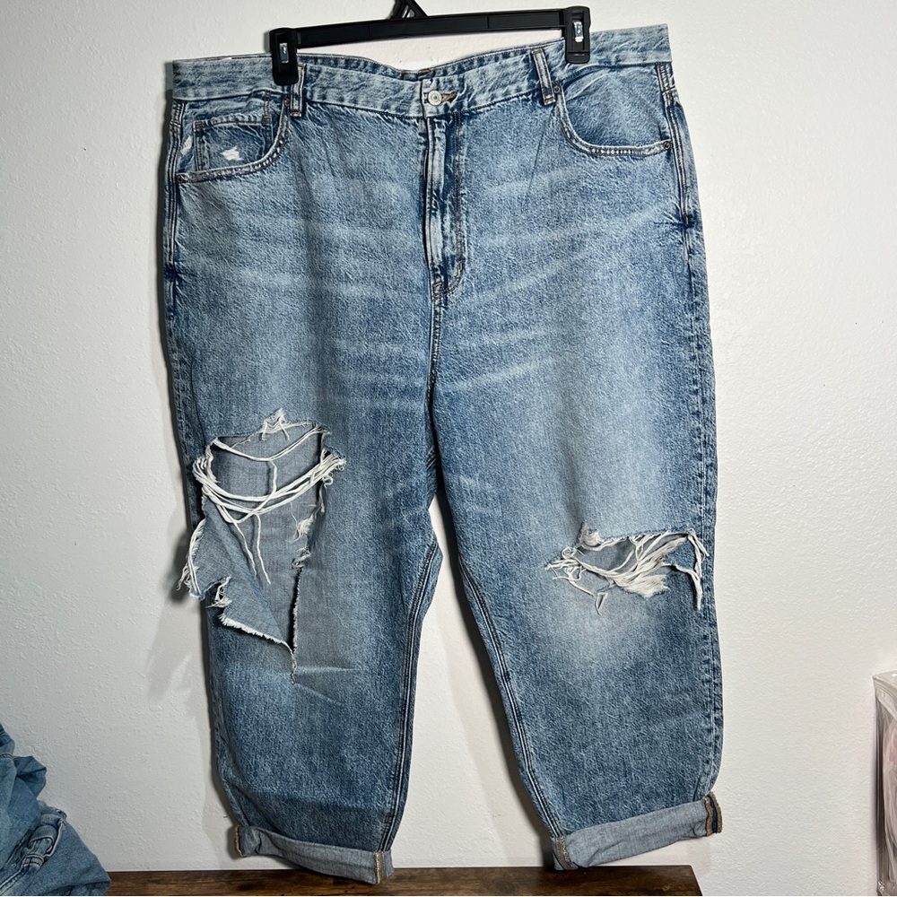 American Eagle Outfitters plus size Light blue Curvy Mom Jeans